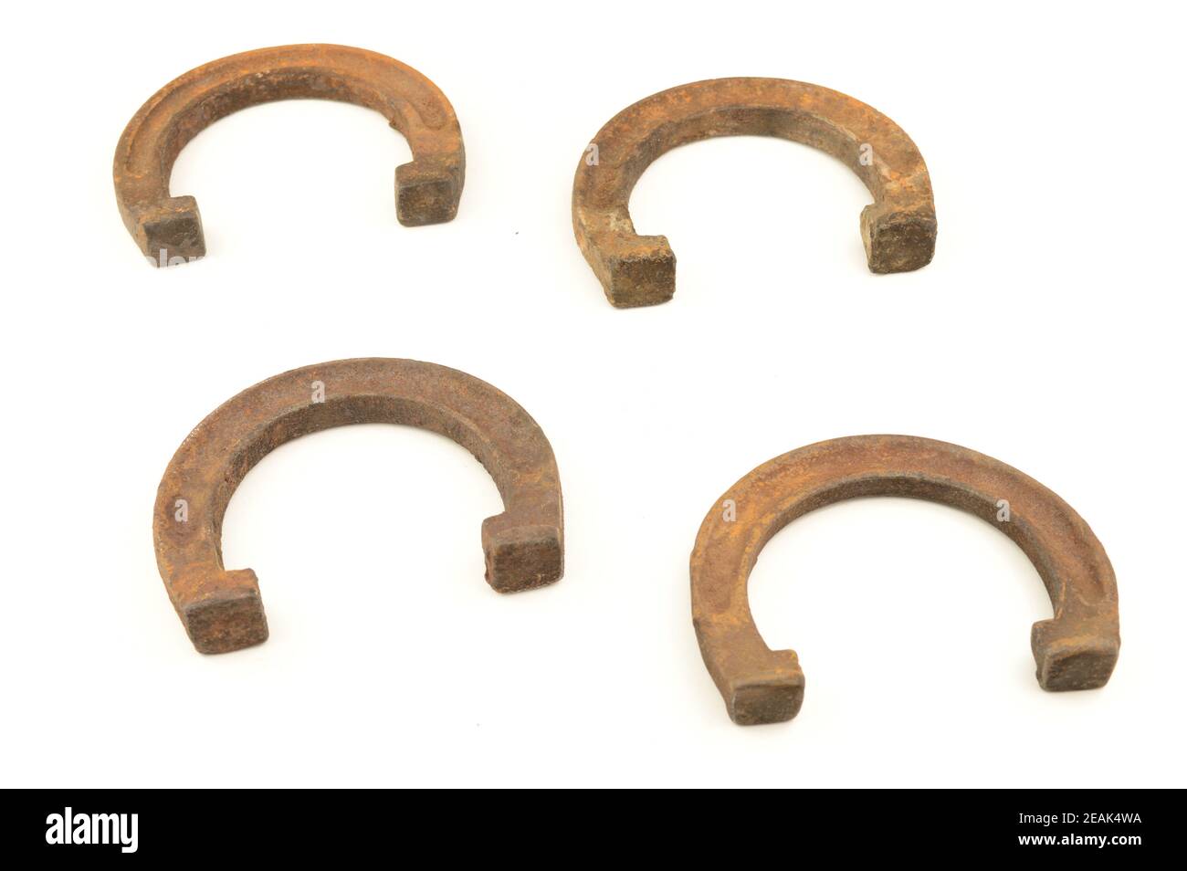 Four Horse Shoes Stock Photo