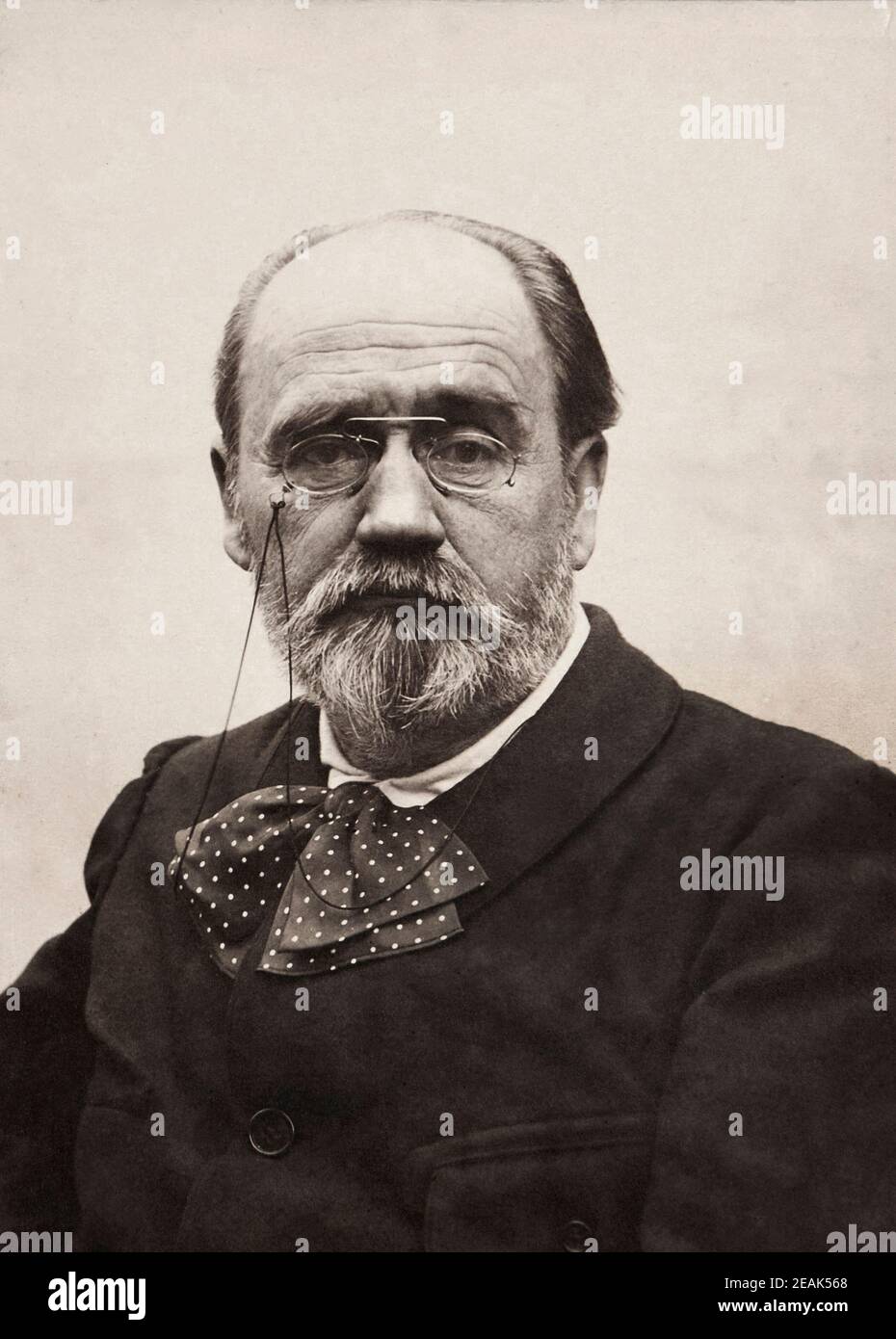 Emile Edouard Charles Antoine Zola (1840 – 1902) was a French writer, publicist and politician. One of the most significant representatives of realism Stock Photo