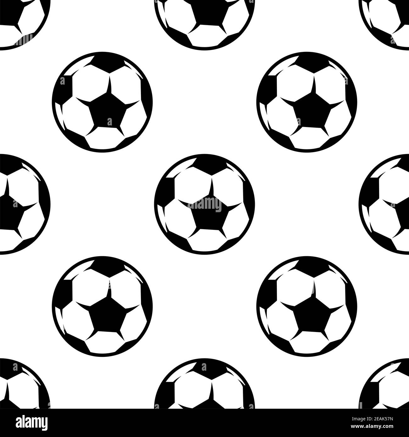Soccer or football seamless pattern with sports balls for background,  wallpaper or textile design Stock Vector Image & Art - Alamy
