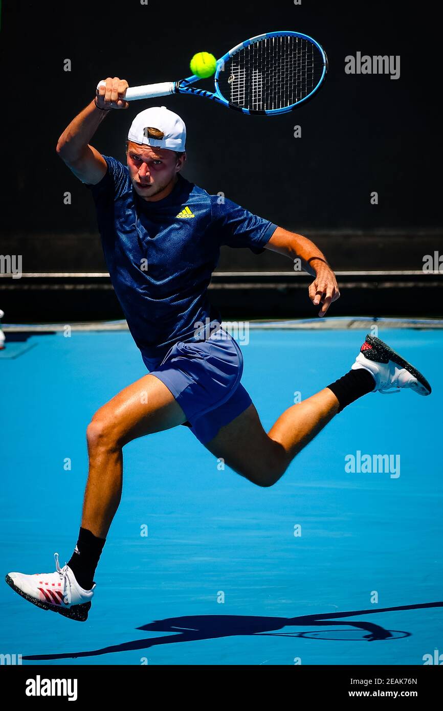 French Alexandre Muller pictured a tennis match between French Muller and  Argentina's Schwartzman, in the secound round of the men's singles  competiti Stock Photo - Alamy