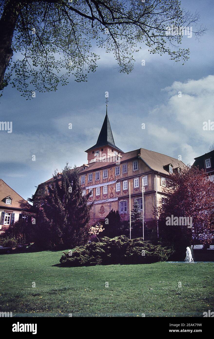 the old palace (castle) in Bad KÃ¶nig in the Odenwald Stock Photo