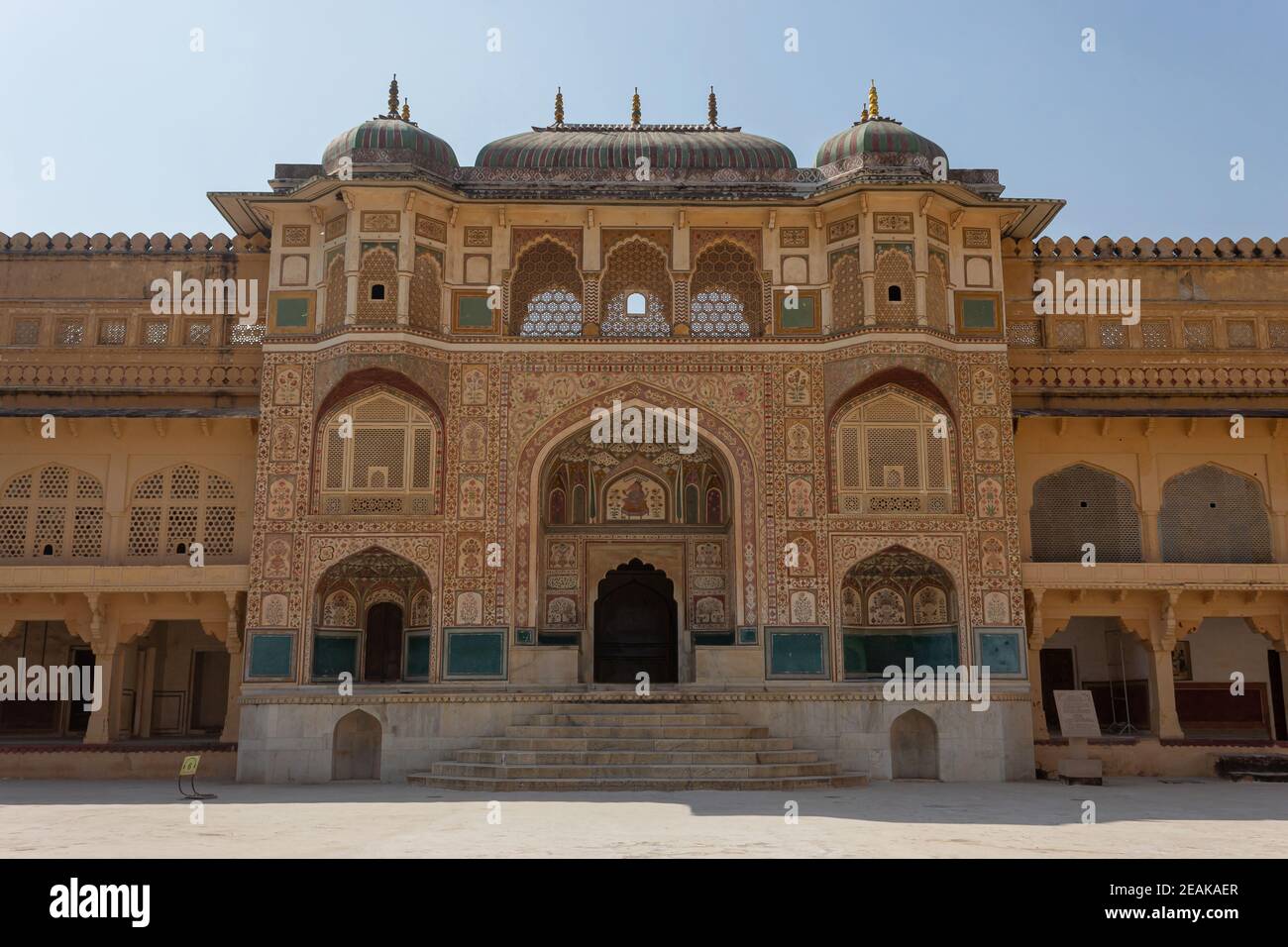 Main Entrance Gate Of Sheesh Mahal Or Mirror. Amber Palace, Jaipur ...