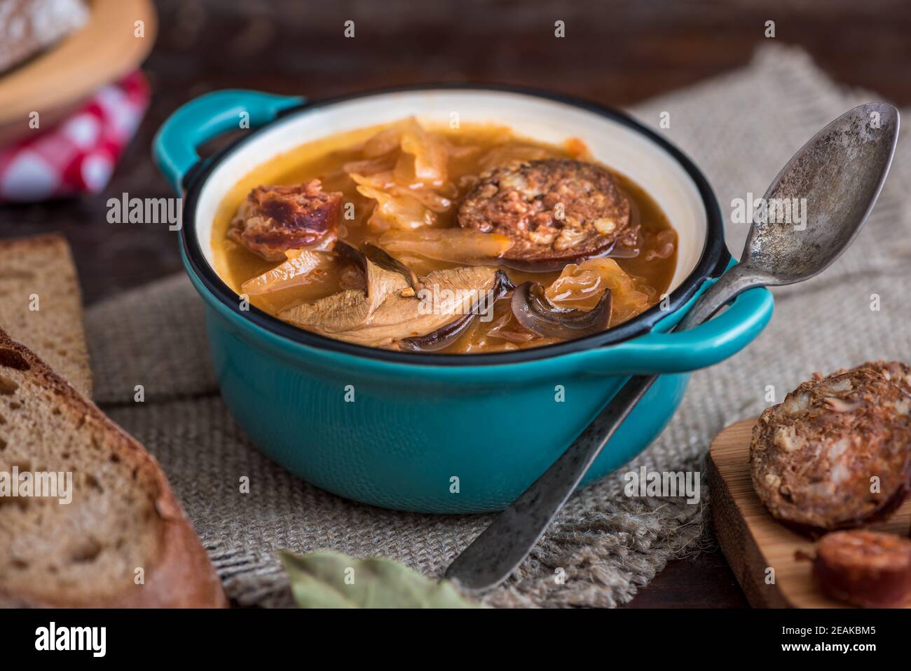 Cabbage Soup Kapustnica Stock Photo Alamy