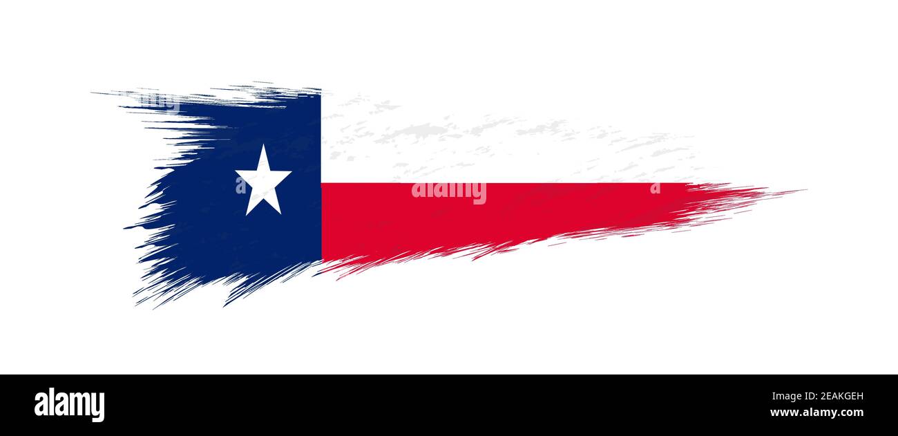 Flag of Texas US State in grunge brush stroke, vector grunge ...