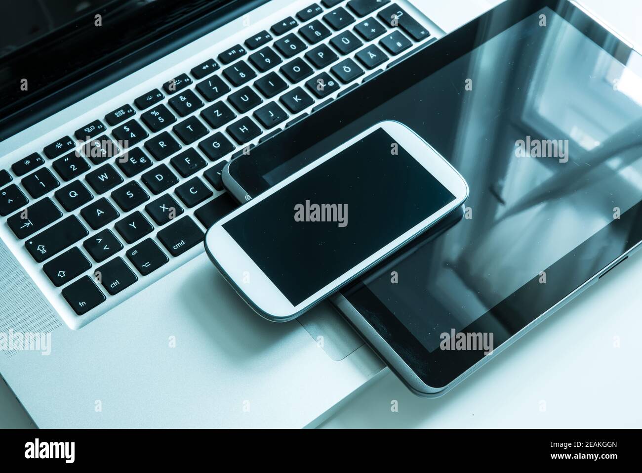 Office Electronic Gadgets Stock Photo Alamy