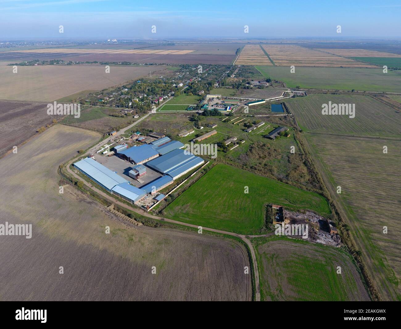 Birds eye view of farm land hi-res stock photography and images - Alamy
