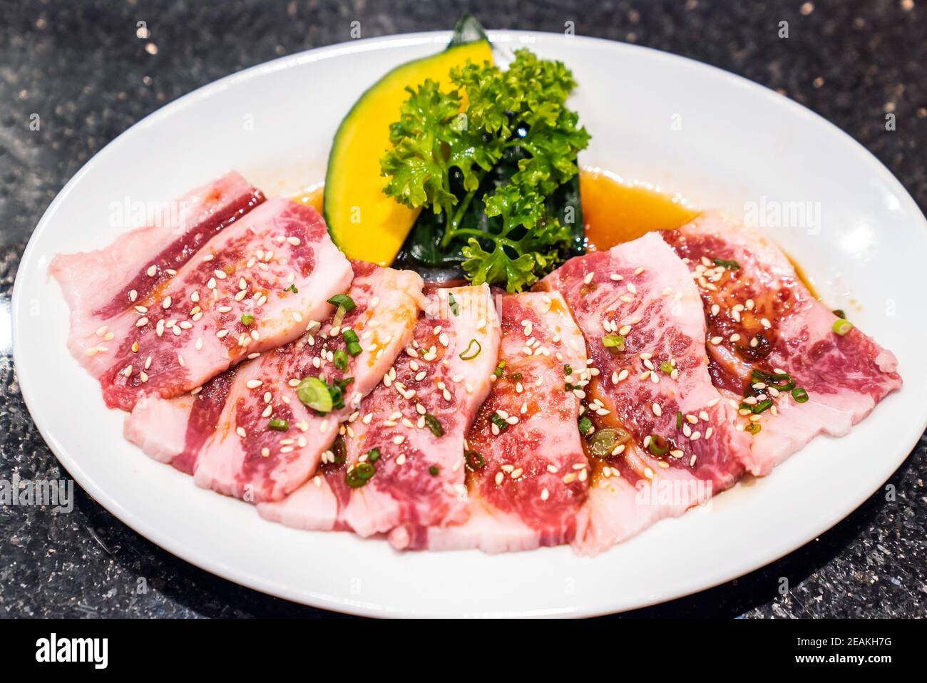 japanese yakiniku wagyu beef Stock Photo Alamy