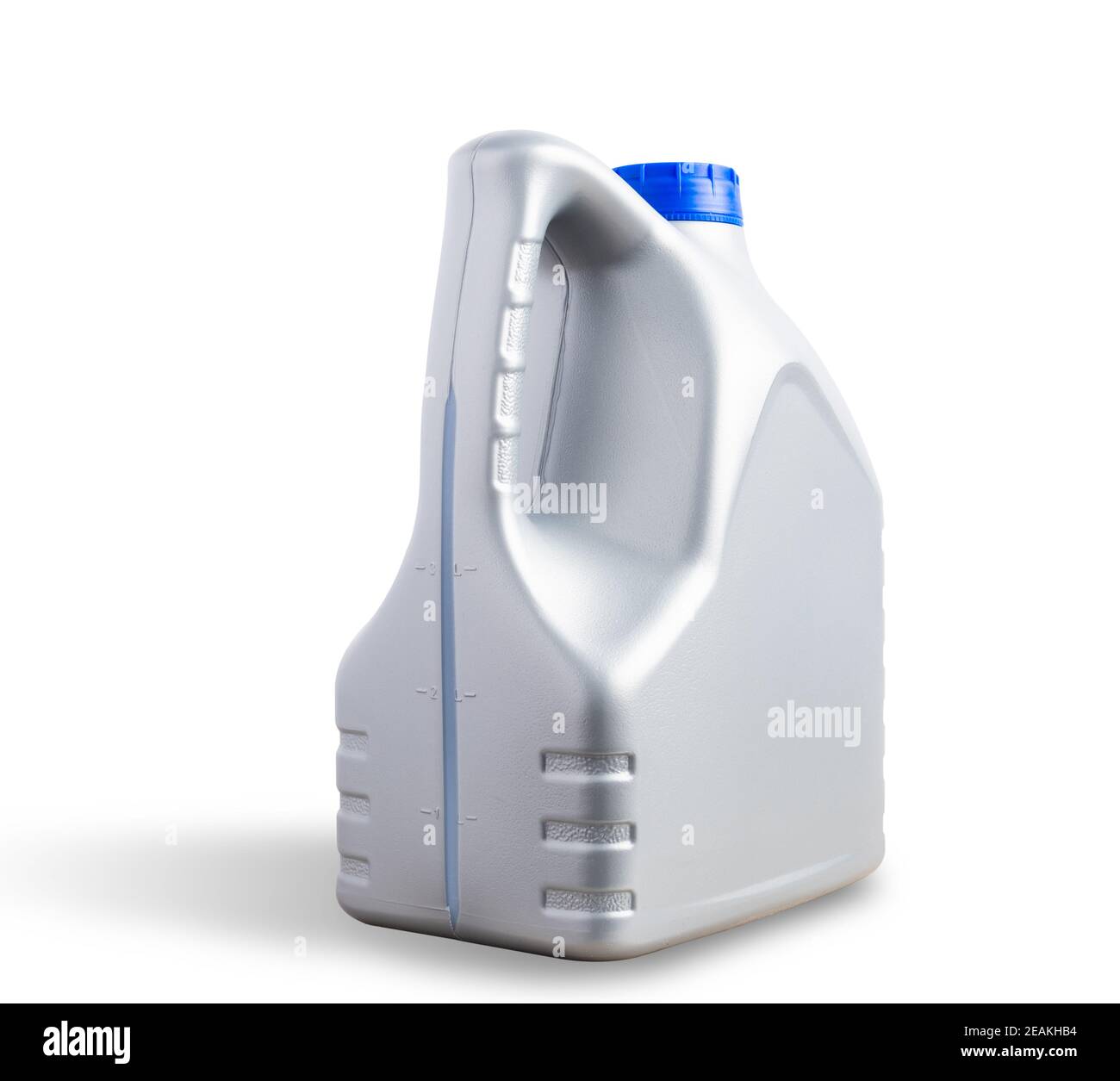 Gray plastic canister machine lubricating oil gallon bottle 4 liters