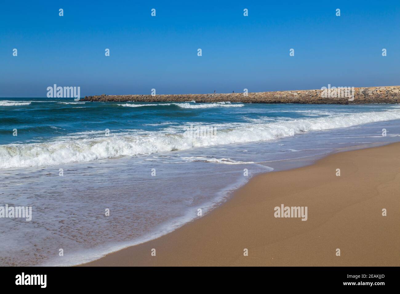 Beautiful beach in Aveiro Stock Photo - Alamy