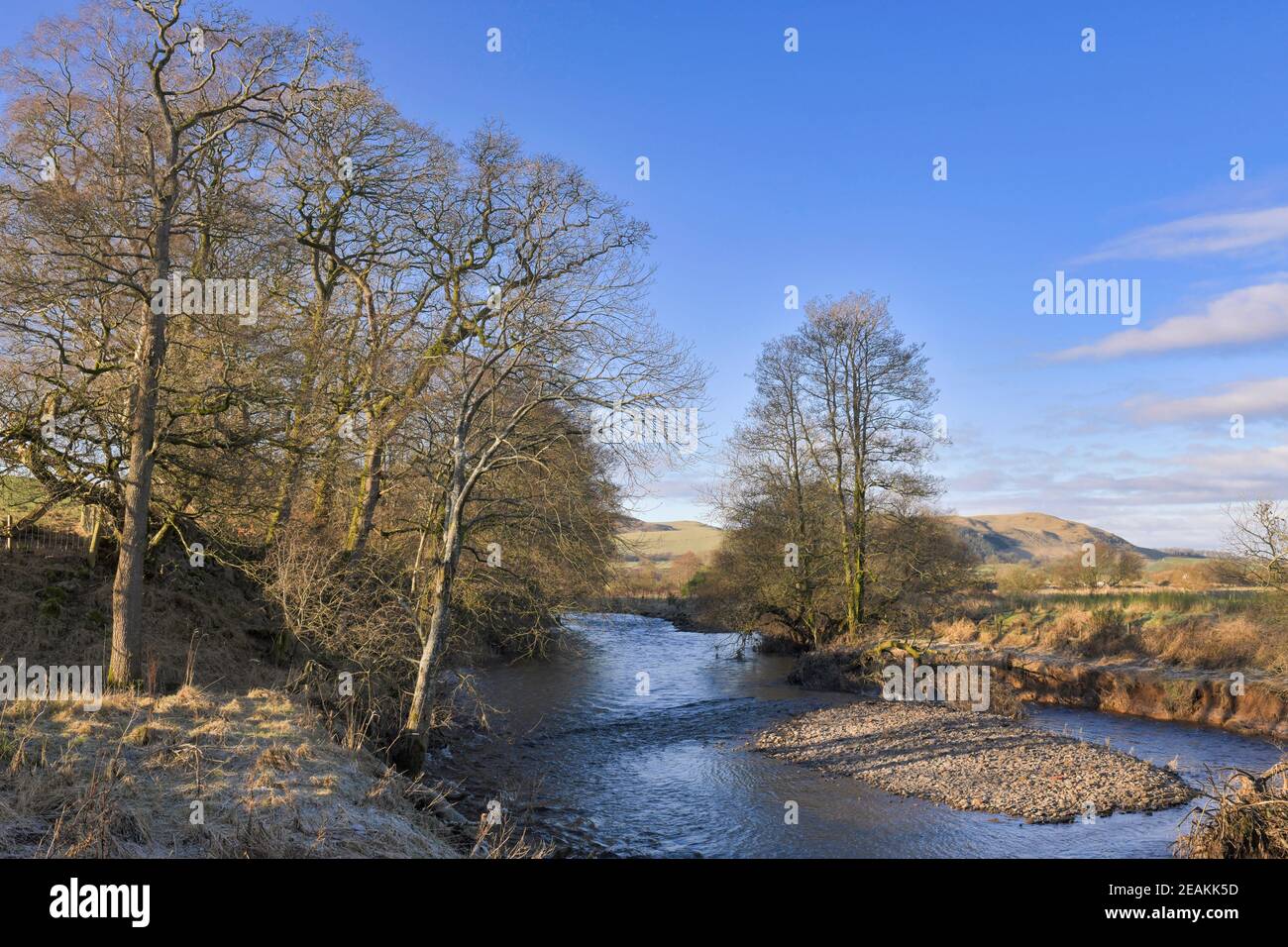 Water of Ae, a tributary of the River Annan, near Lochmaben, Dumfries and Galloway, Scotland Stock Photo