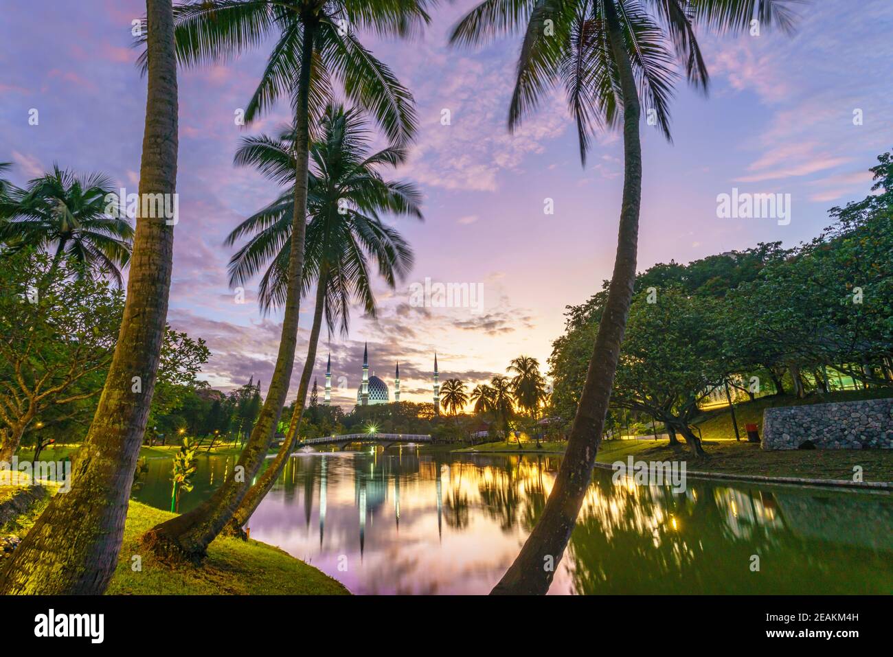 A scenic view of Shah Alam, the capital city of Selangor. Stock Photo