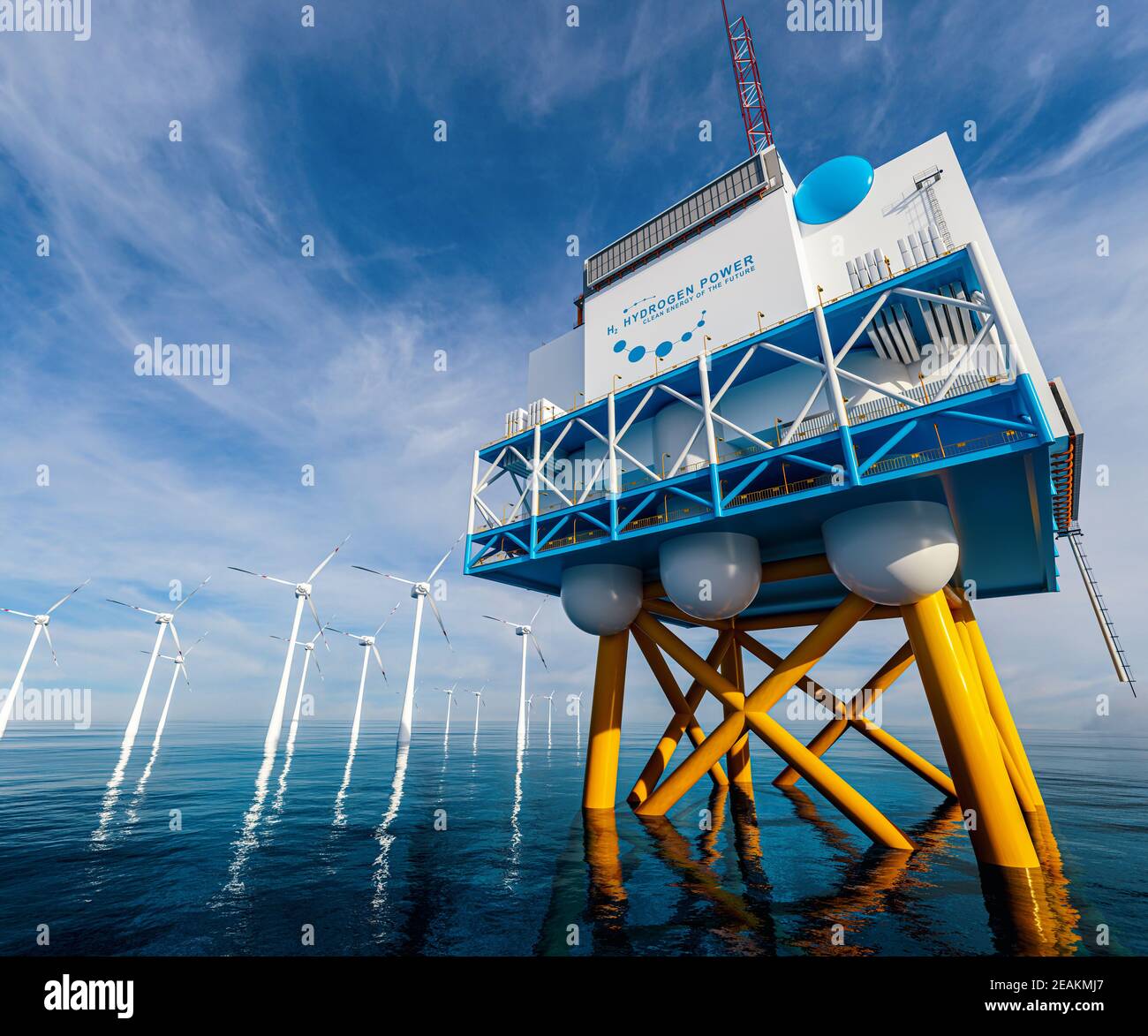 Hydrogen renewable energy production hydrogen gas for clean electricity solar and windturbine