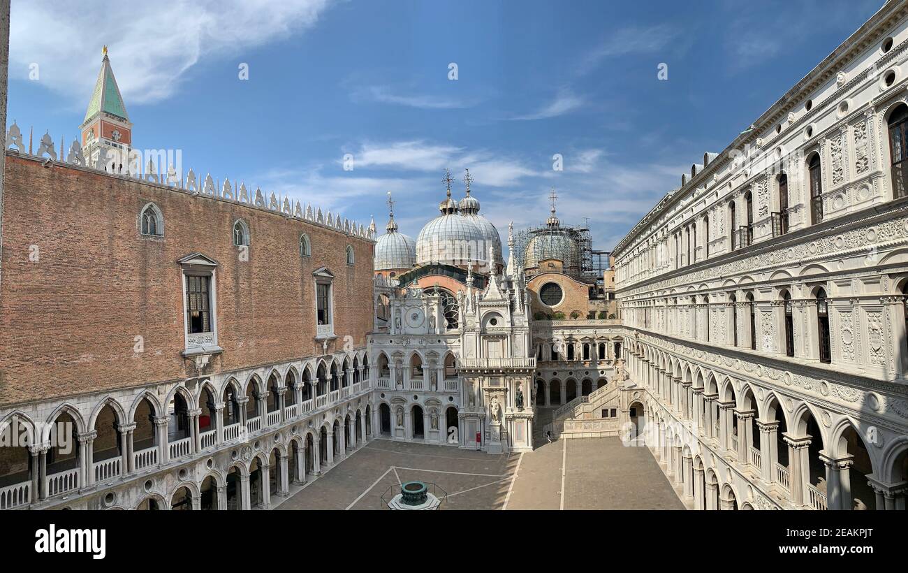 The Doge Palace in the city of Venice, Italy Stock Photo