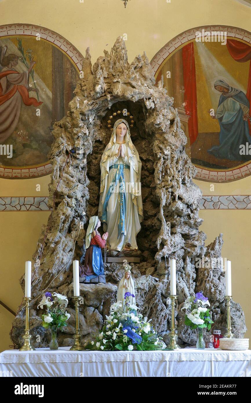 Our Lady of Lourdes at Saint Nicholas Parish Church in Donja Zelina ...