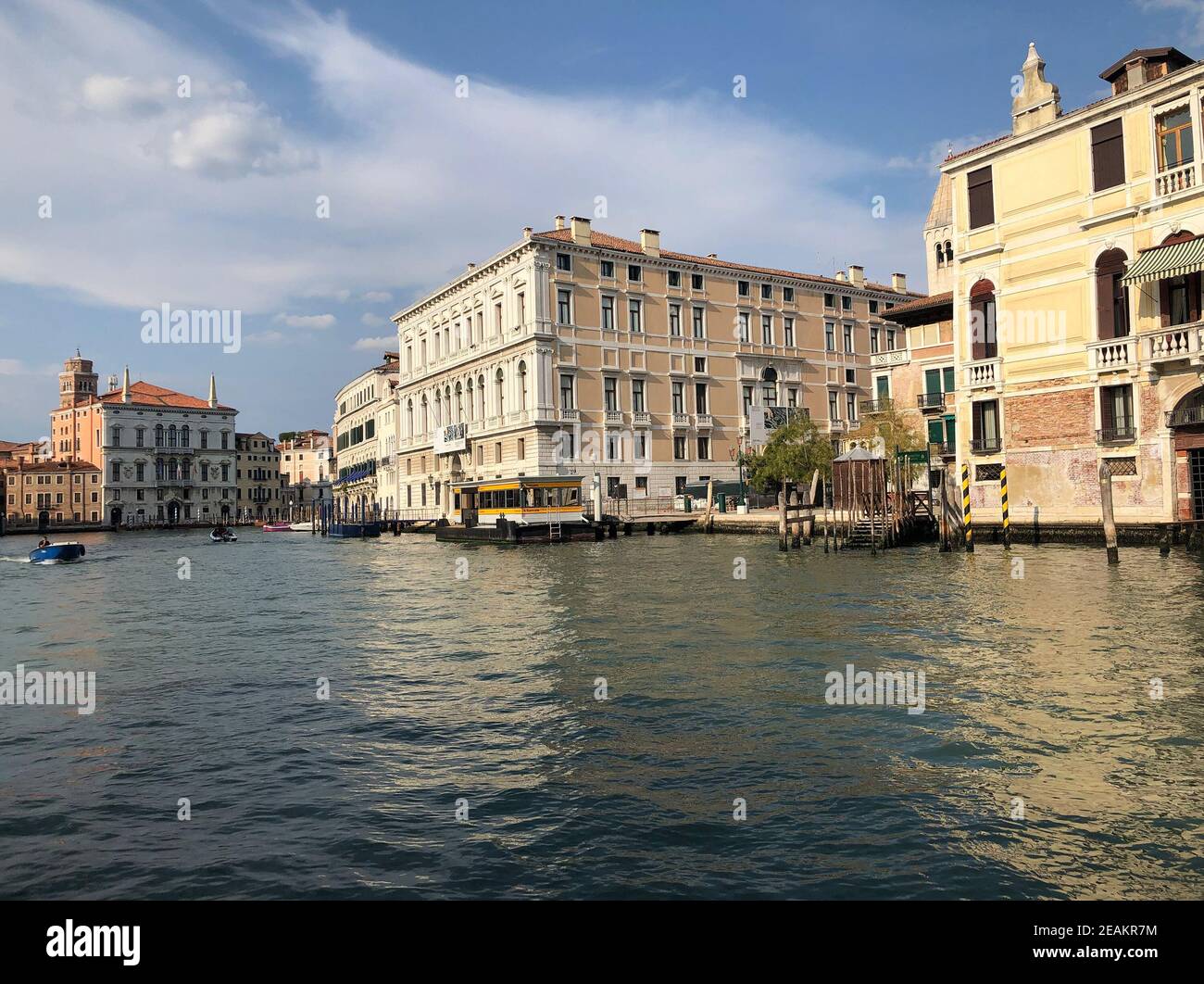 Buildings along the Grand Canal in Venice, Italy Stock Photo