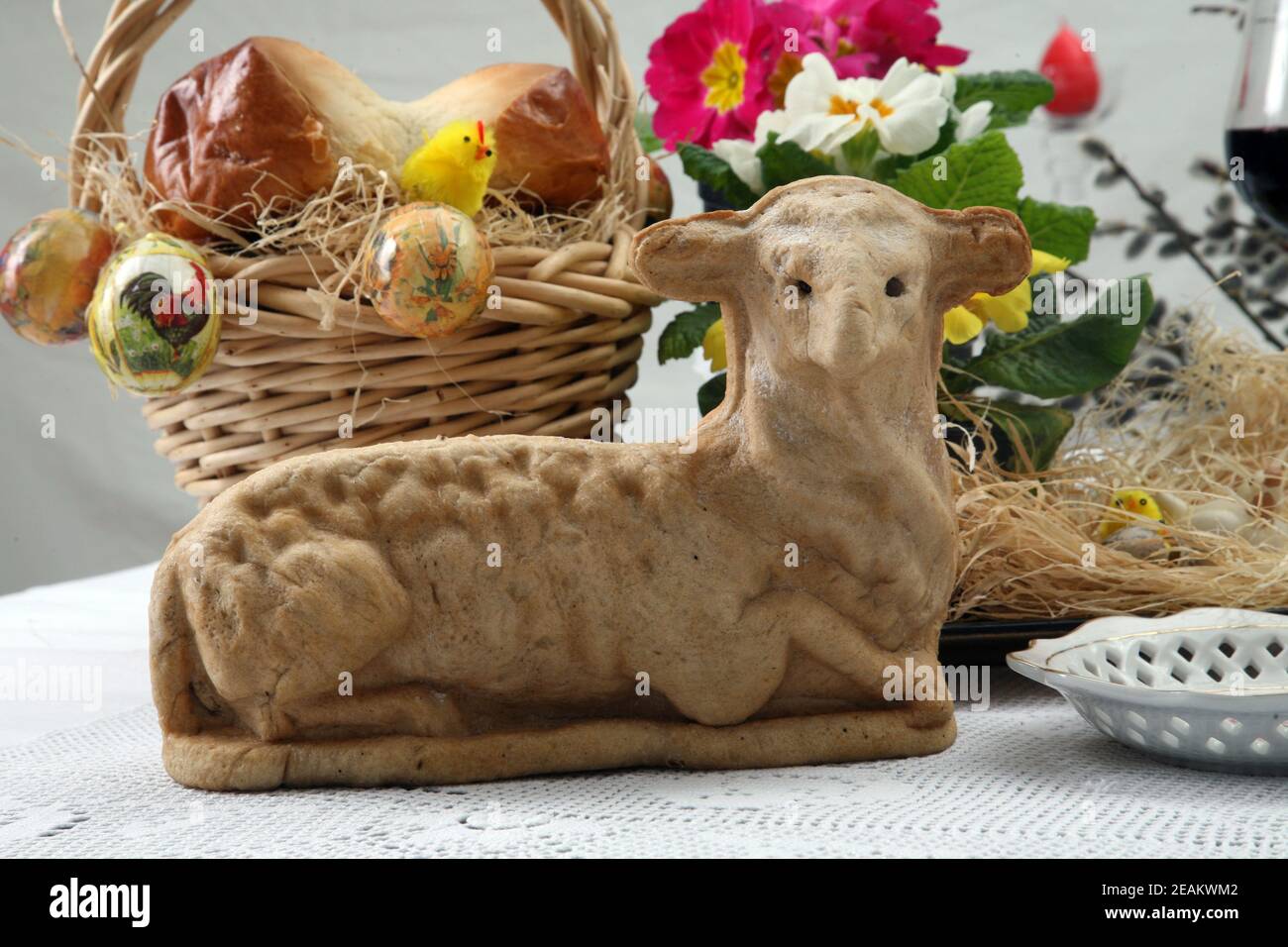 Easter lamb cake Stock Photo - Alamy