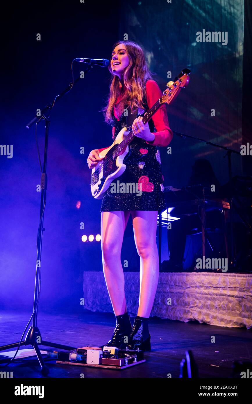 Johanna Soderberg of First Aid Kit perform live on stage at the