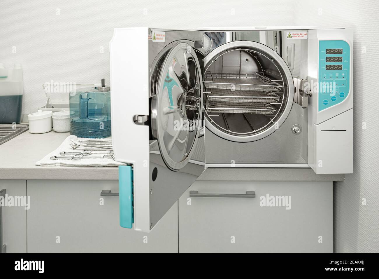 Machine for sterilizing medical equipment Stock Photo