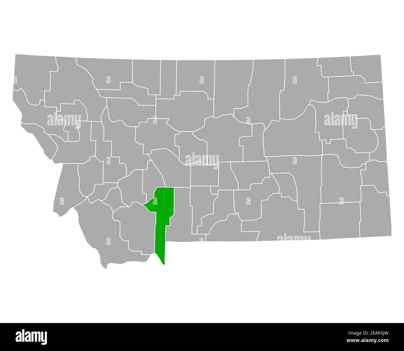 Map of Gallatin in Montana Stock Photo Alamy
