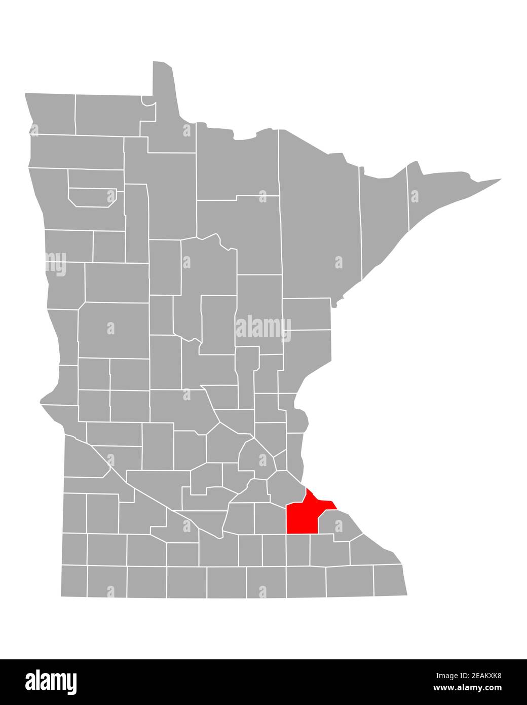 Map of Goodhue in Minnesota Stock Photo Alamy
