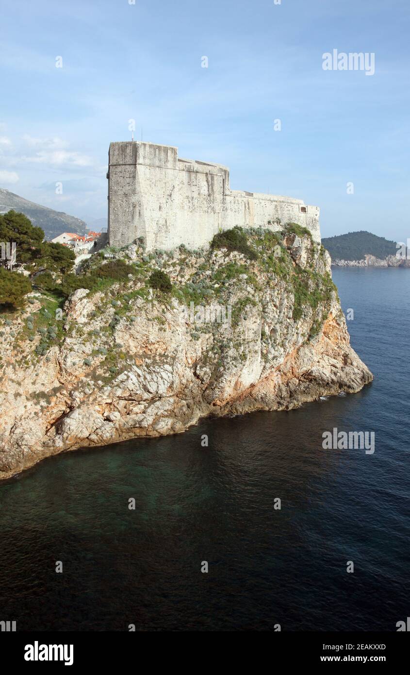 Fort Lovrijenac, Dubrovnik Stock Photo - Alamy