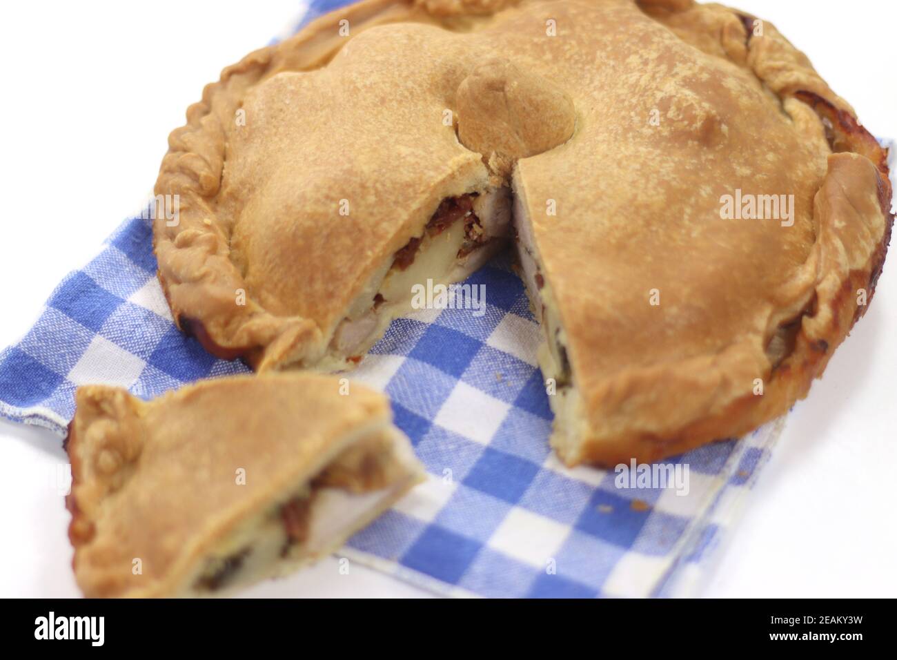 salted torat of meat and vegetables sa panada from sardinia Stock Photo