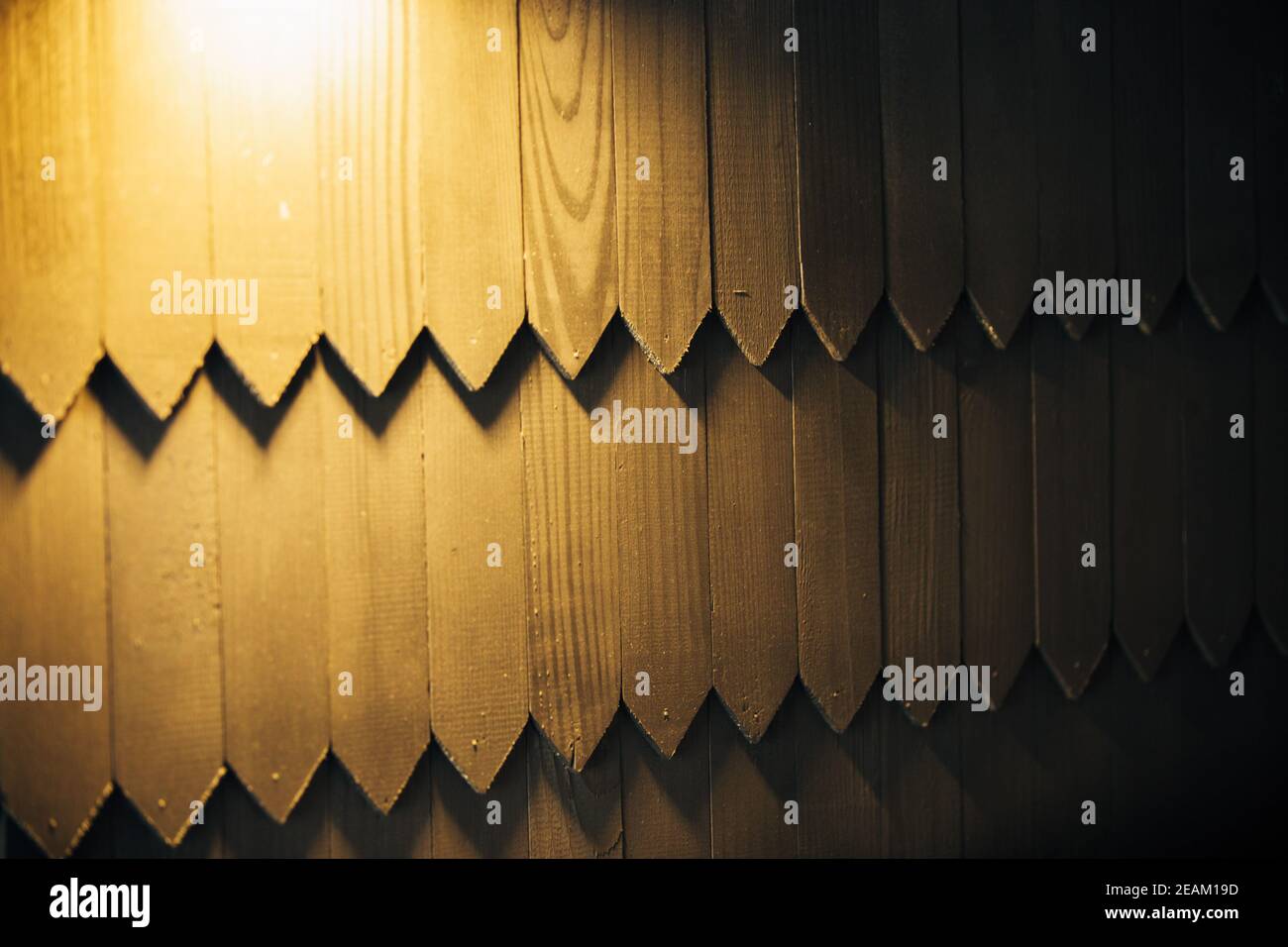 Wooden Doors of a Modern Hotel Room. Exquisite Interior in a Cozy Place. Stock Photo