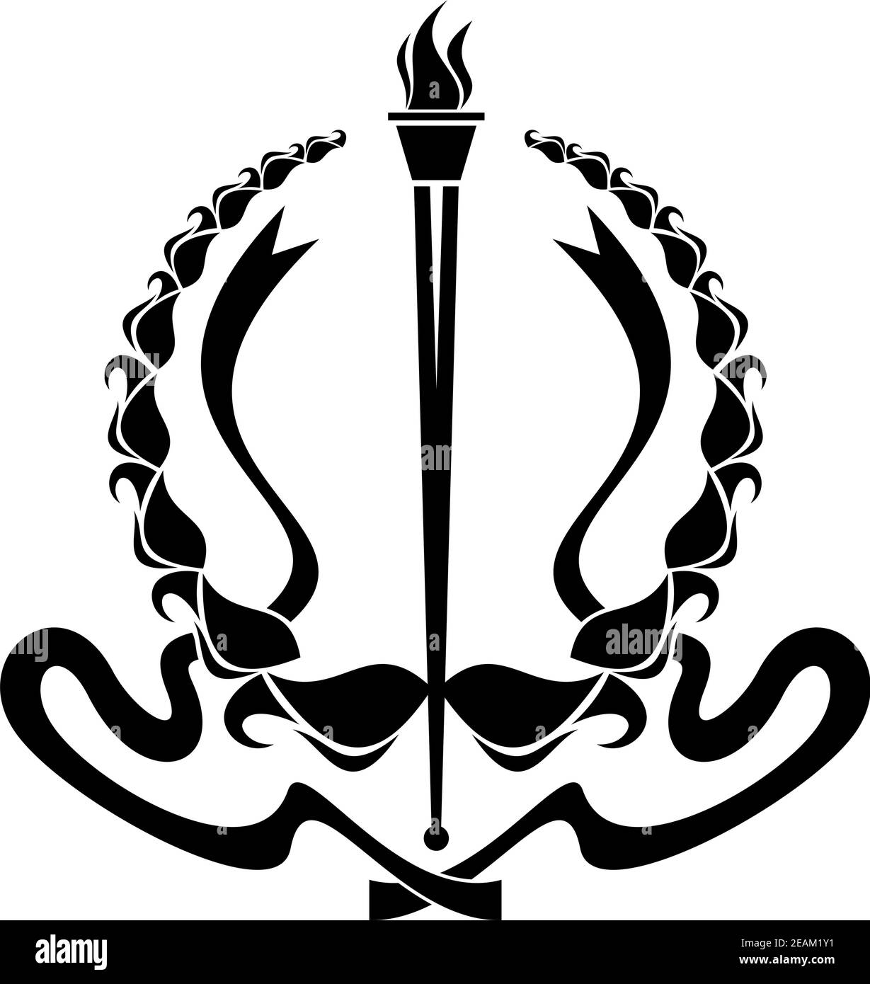 Stylized fire icon design Black and White Stock Photos & Images - Alamy