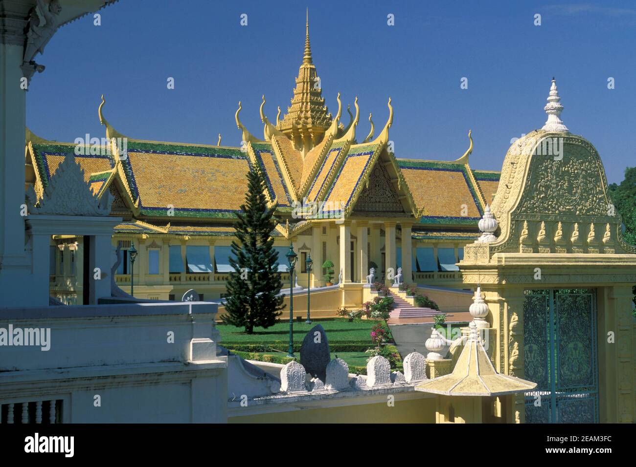CAMBODIA PHNOM PENH ROYAL PALACE Stock Photo