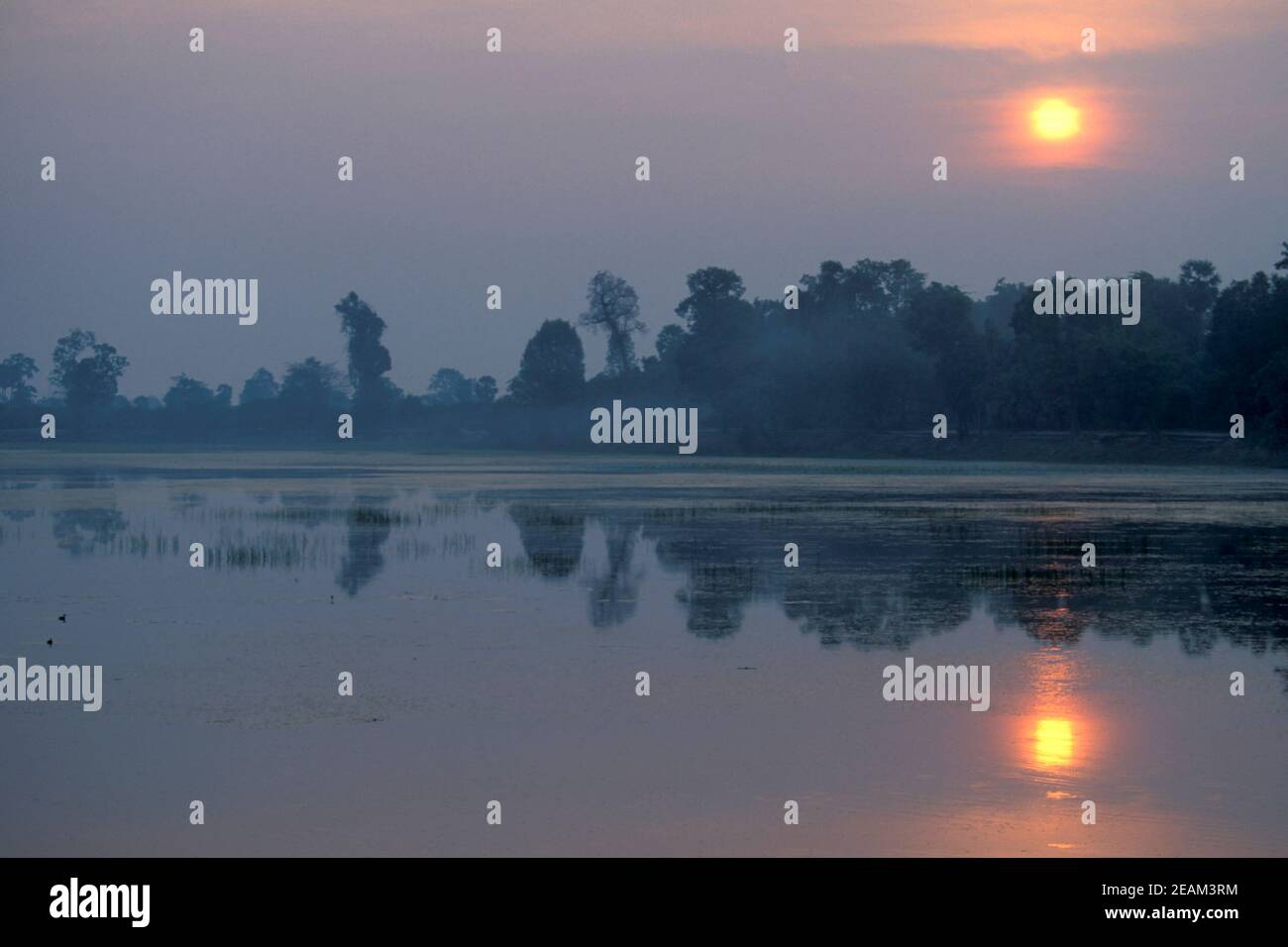 CAMBODIA SIEM REAP ANGKOR EASTERN MEBON Stock Photo