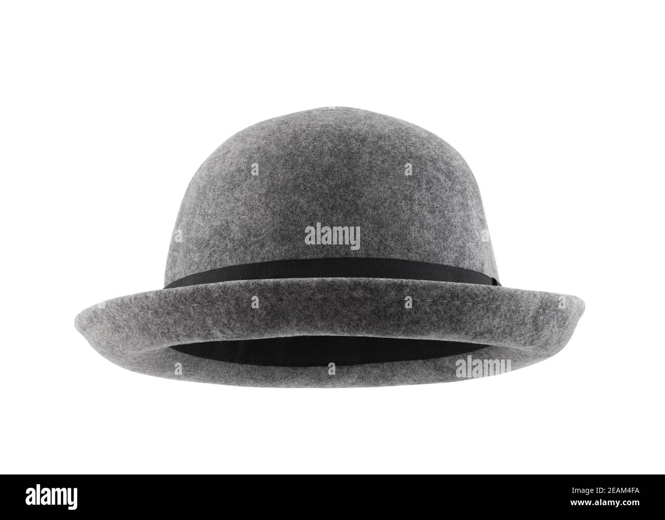 Gray hat isolated on white background with clipping path Stock Photo