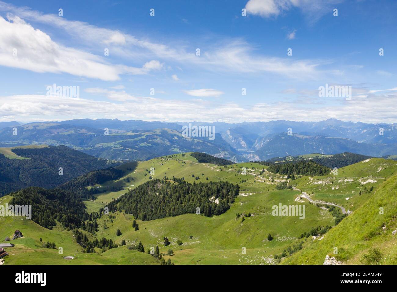 Mountain landscape in summer season. Stock Photo