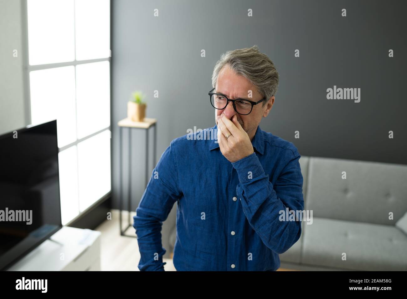 Bad Smell In House From Air Conditioner Stock Photo Alamy