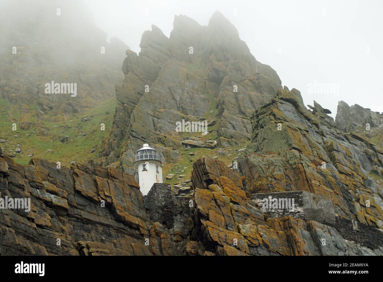 Skellig Michael Lighthouses Stock Photo