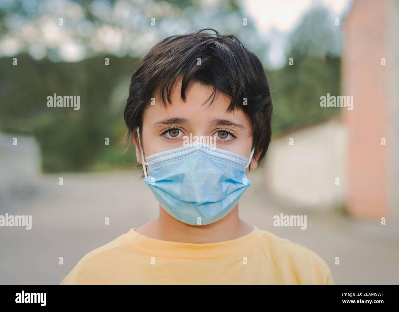 kid-happy-mask-outdoors-hi-res-stock-photography-and-images-alamy