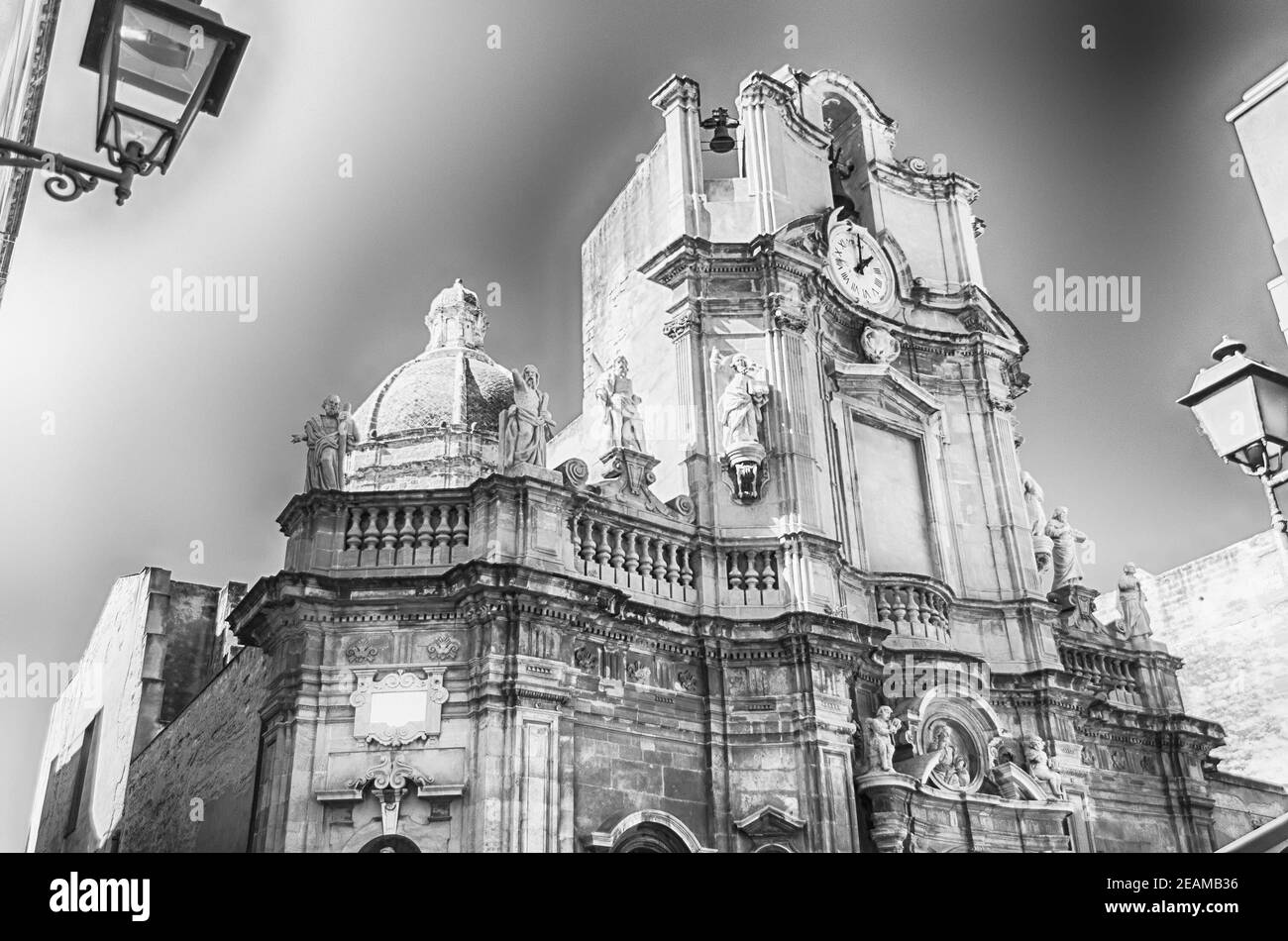 Facade of the Chiesa Anime Sante del Purgatorio, Trapani, Italy Stock Photo  - Alamy