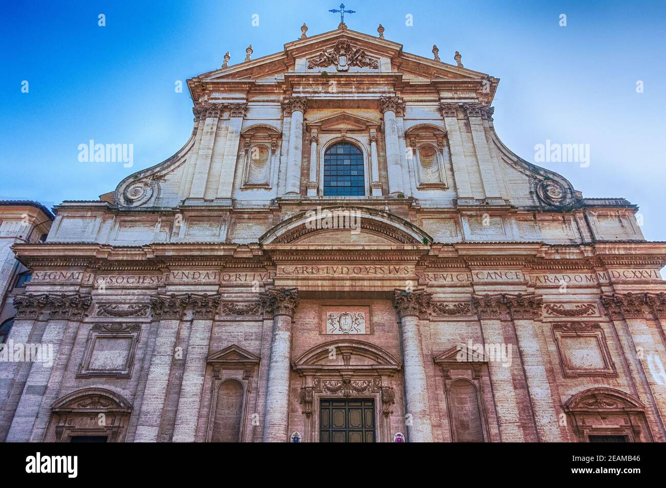 Church of St. Ignatius of Loyola at Campus Martius, Rome Stock Photo