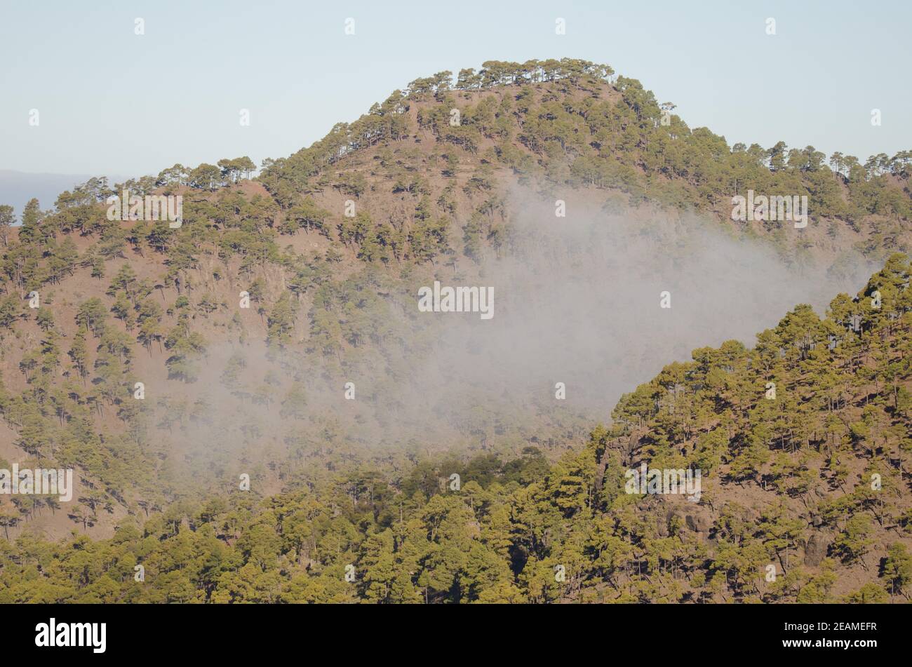 Los Hornos Mountain in the Integral Natural Reserve of Inagua Stock Photo