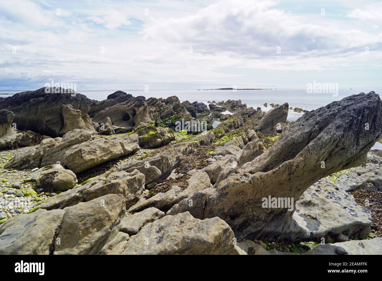 Ballinacourty Beach in Ireland Stock Photo