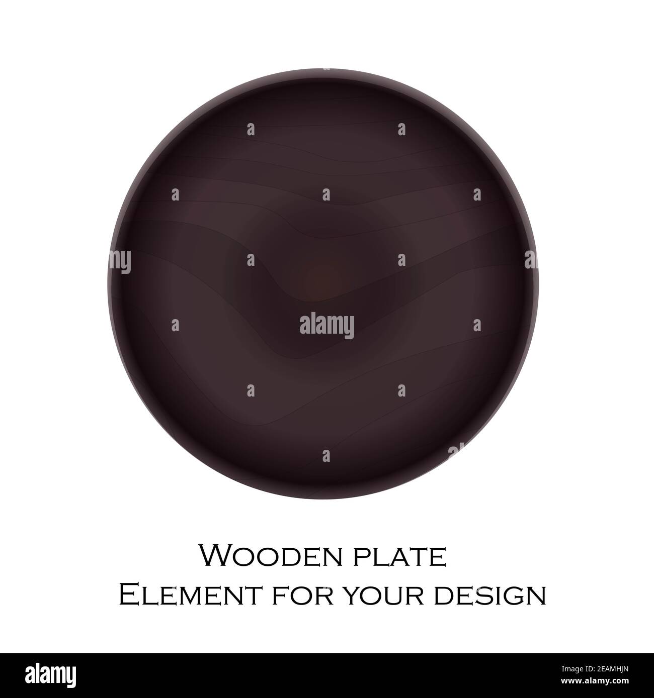 Wooden round plate on a white background Stock Photo - Alamy