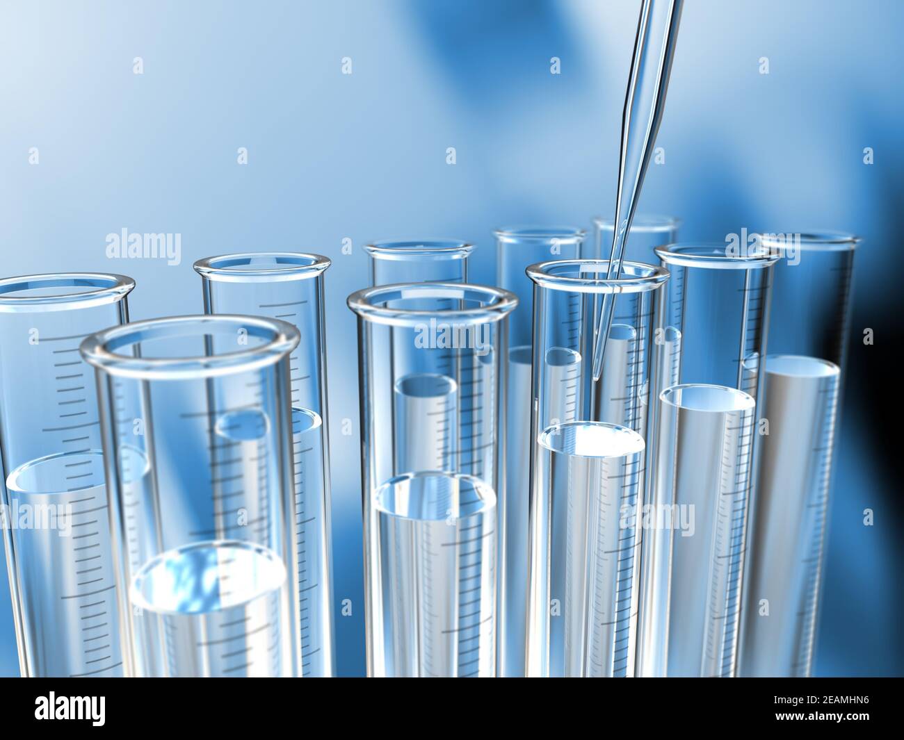 analysis test-tubes Stock Photo