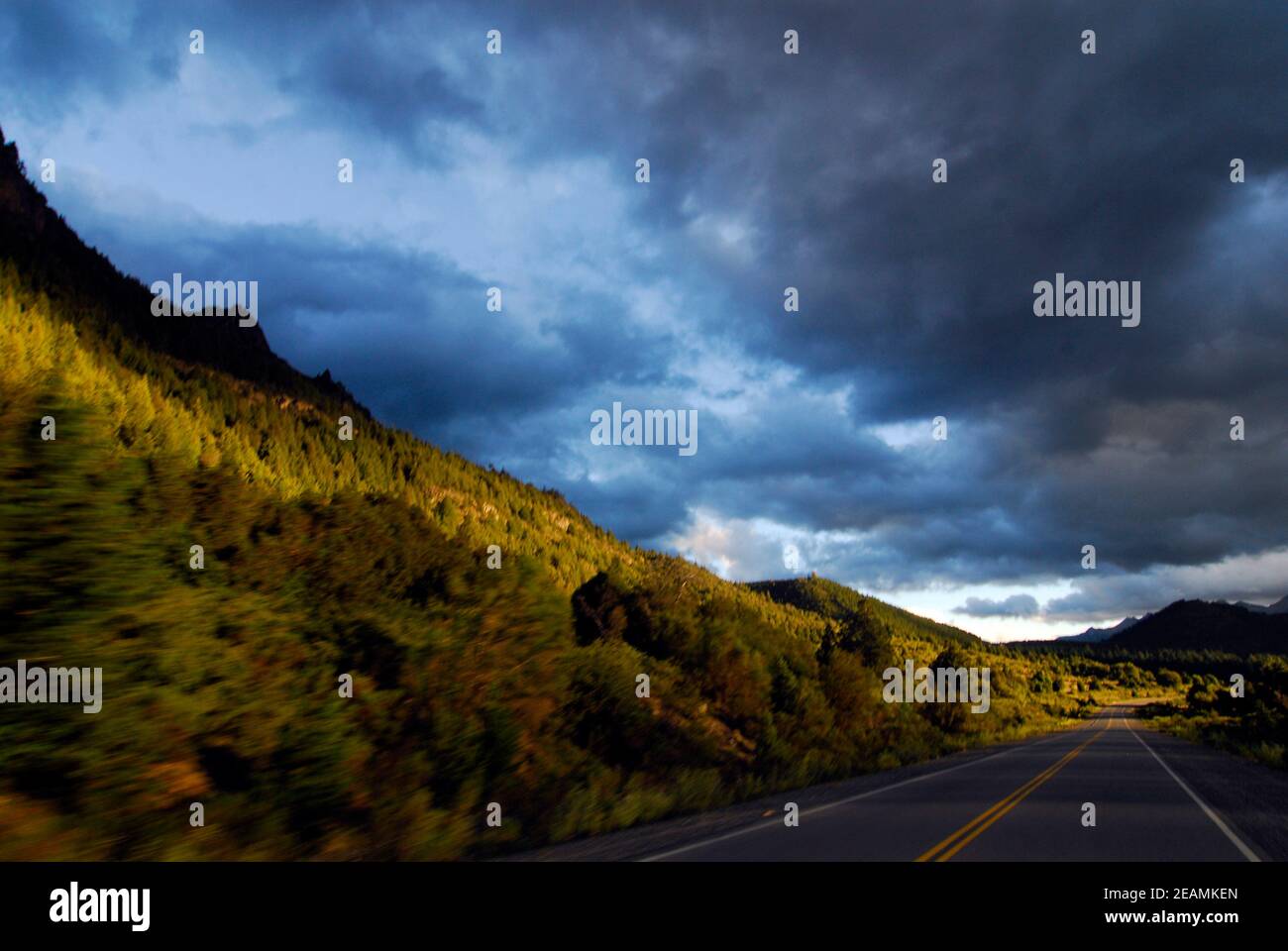 transport routes and mobility in Patagonia, Argentina Stock Photo