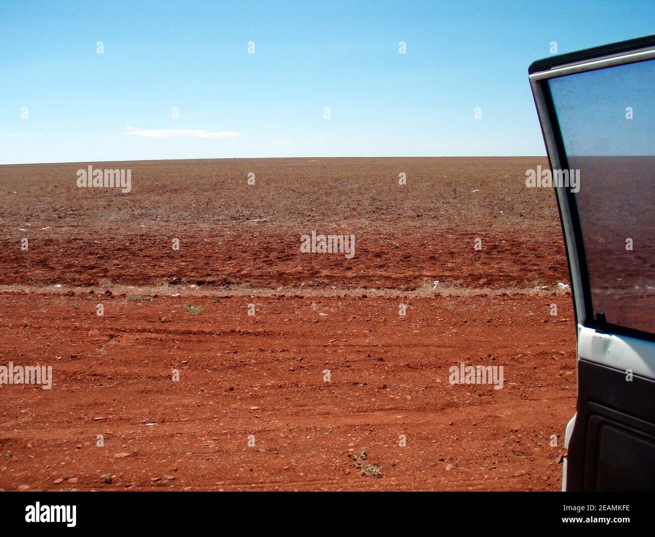 road in the australian desert Stock Photo