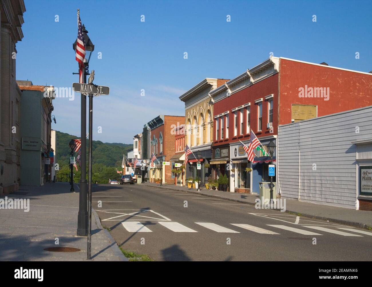 main street in new milford connecticut Stock Photo Alamy