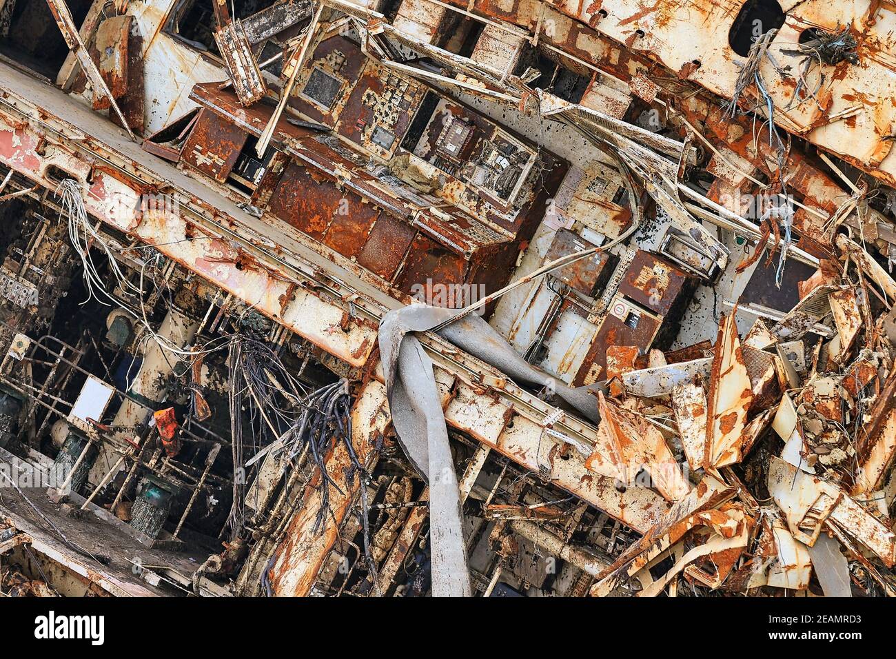 Cargo ship wreck Stock Photo Alamy
