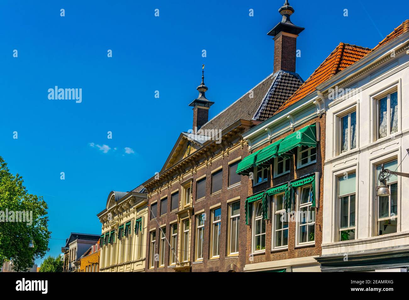 Classical facades of houses in Breda, Netherlands Stock Photo Alamy