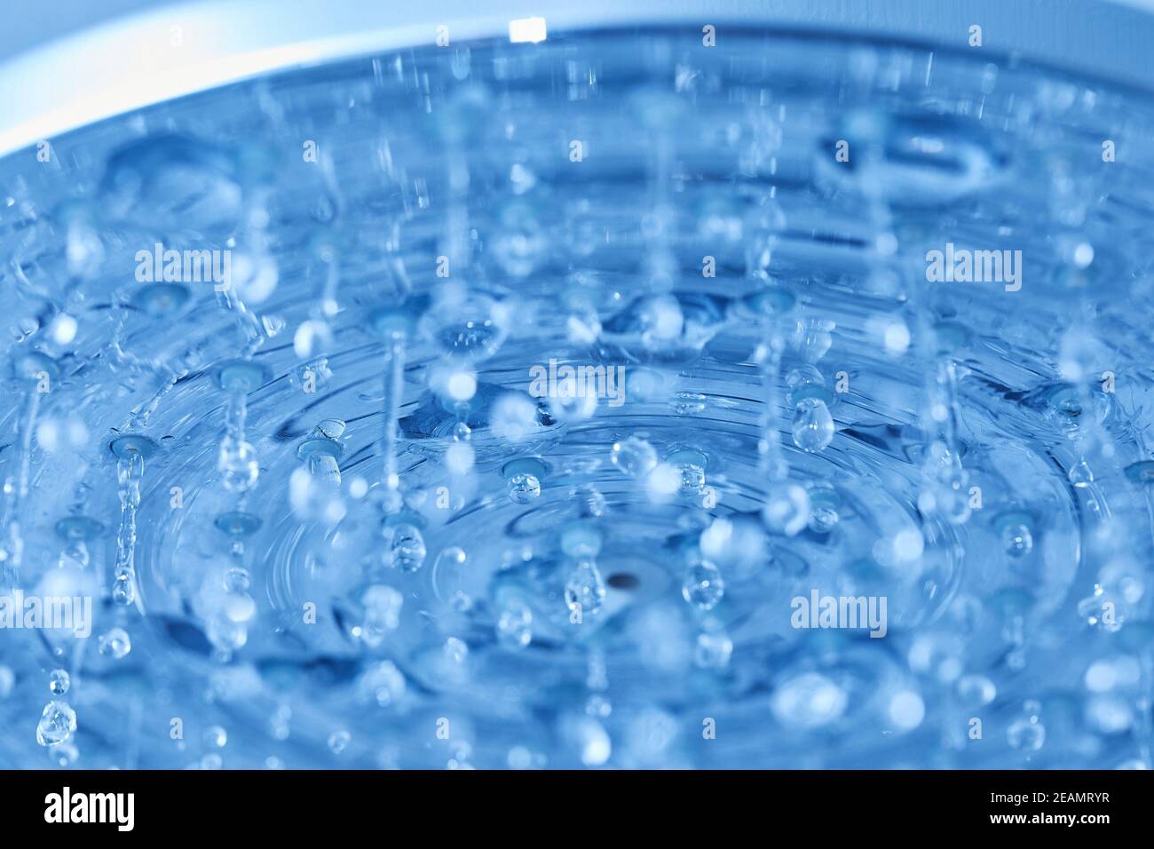 Shower water flowing Stock Photo Alamy