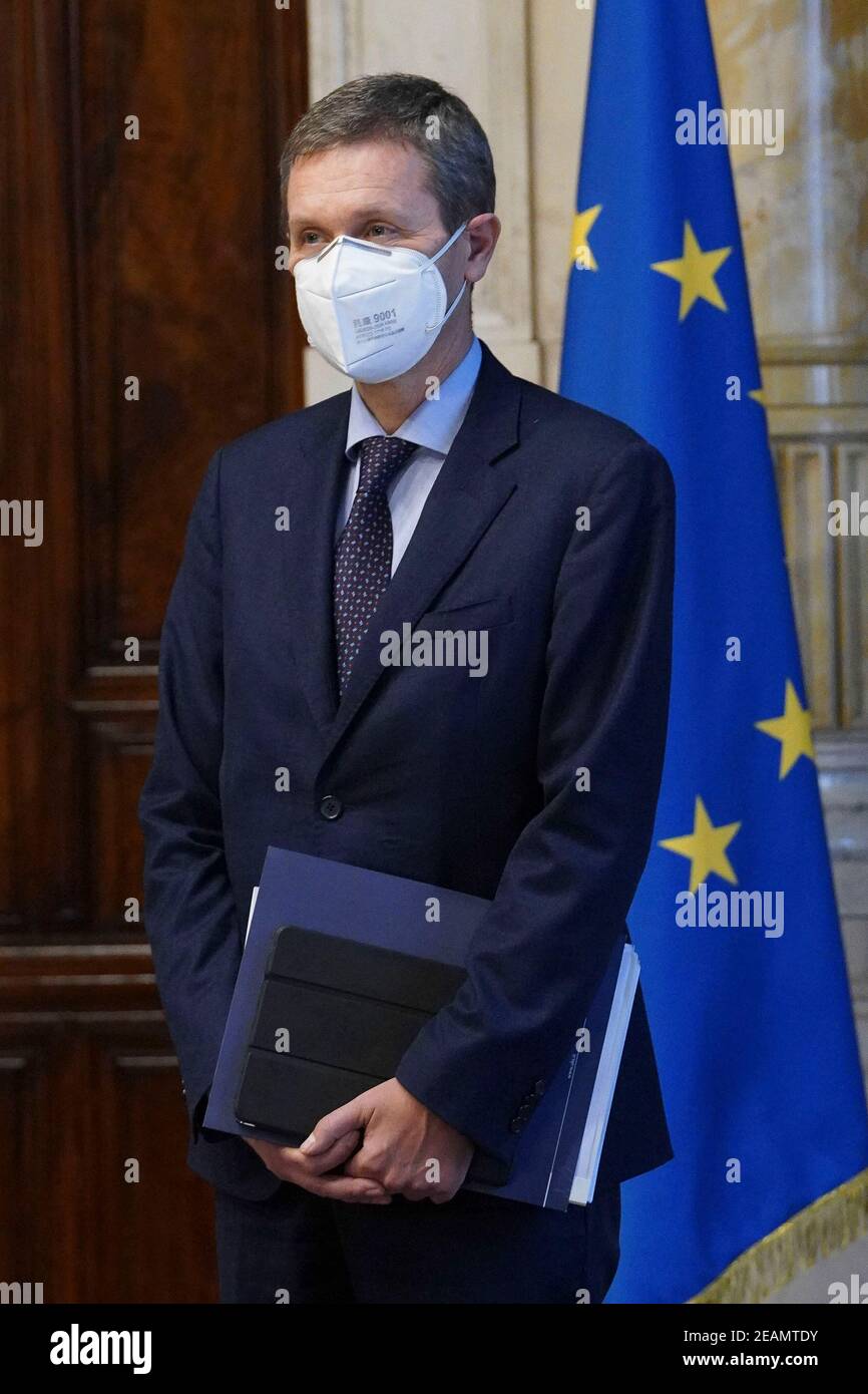 Rome, Italy. 10th Feb, 2021. Government crisis Draghi's consultations with the social partners for the formation of the new government in the photo GIANFRANCO TORRIERO VICE GENERAL DIRECTOR Editorial Usage Only Credit: Independent Photo Agency/Alamy Live News Stock Photo