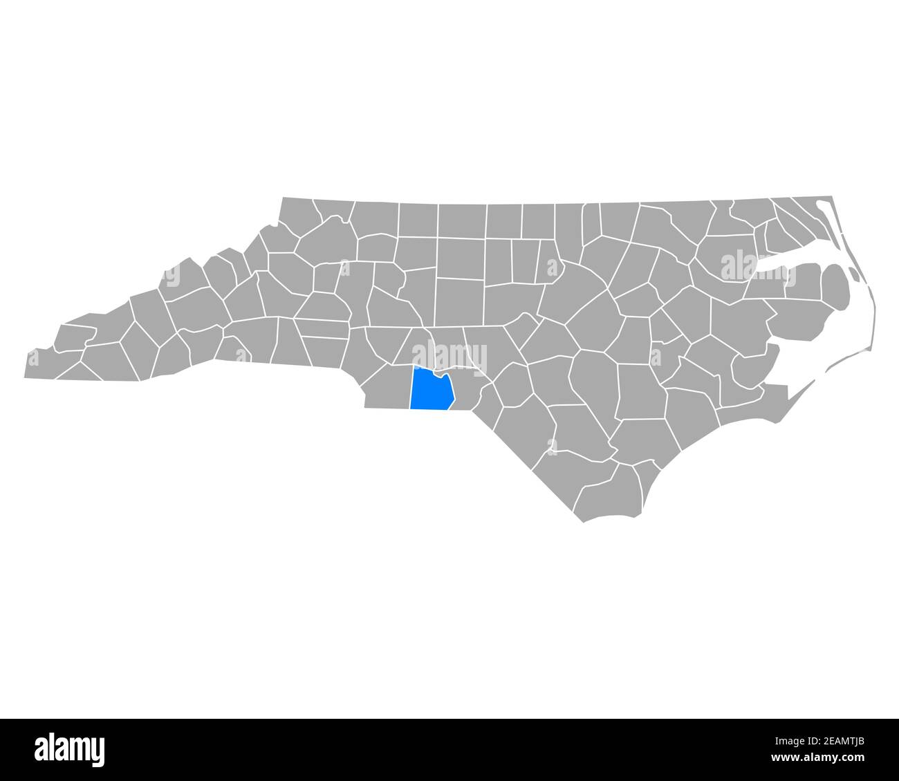 Map of Anson in North Carolina Stock Photo Alamy