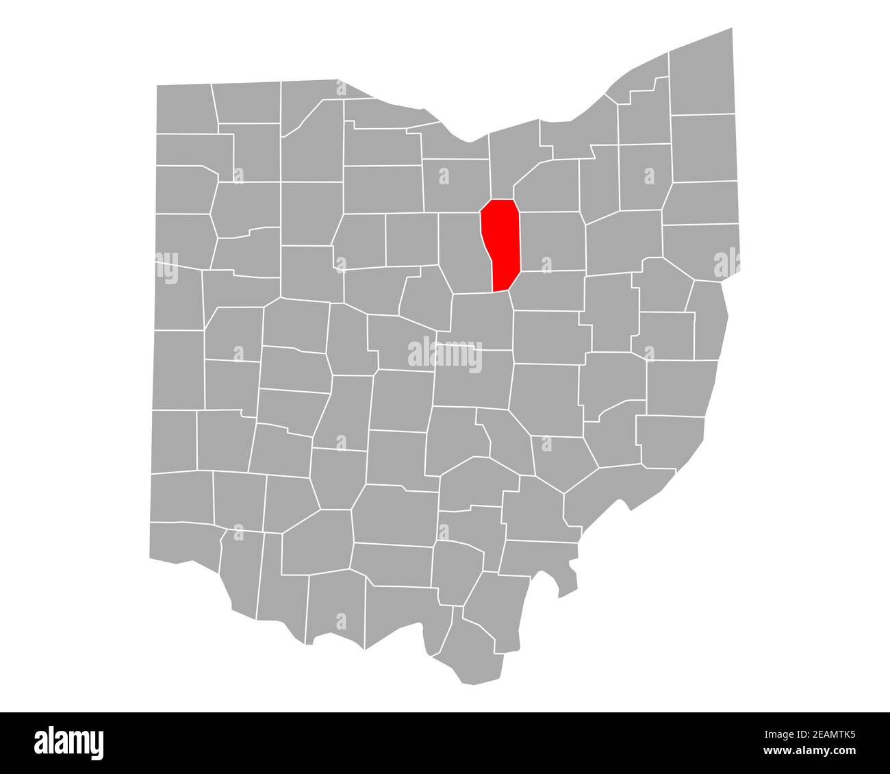 Map Of Ashland In Ohio 2EAMTK5 